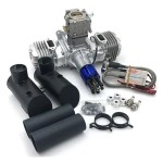 DLE130 RC Model Gasoline Engine 130CC Displacement Dual Cylinder Two Strokes Air Cooling Hand Start